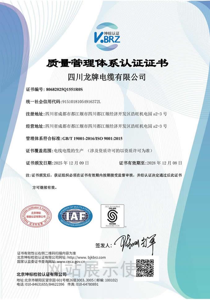 ISO9001質(zhì)量管理體系認(rèn)證